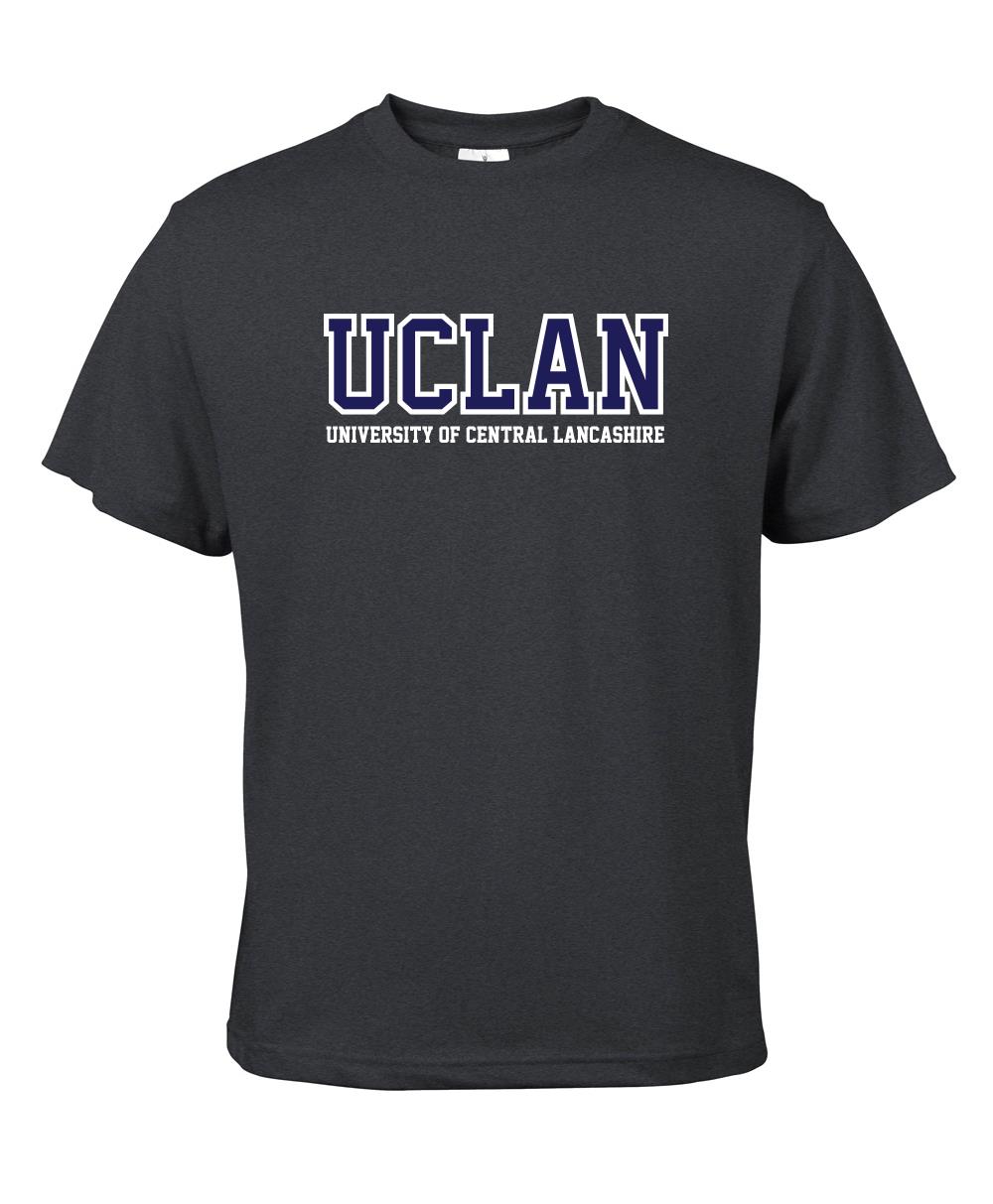 Dark Grey UCLan Logo Tshirt
